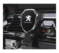 KECKS Support Téléphone Voiture, pour Peugeot 308 307 206 208 207 3008 508 407 2008 5008 406 Ventouse Réglable Support Rotation Un Bouton de Libération,Noir