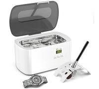 KECOOLKE Nettoyeur à ultrasons pour Bijoux, 600 ML Nettoyant sonique avec minuterie numérique pour Lunettes, bagues, pièces de Monnaie, Anneau, Argent