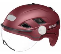 KED HELMETS B-Vis X-Lite Casque Vélo/E-Bike/VTT/VTC Adulte Unisexe, Dark Merlot Matt, L 56-61cm