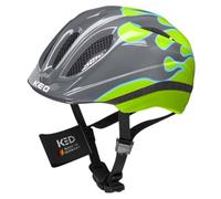 KED HELMETS Meggy II Trend Casque Vélo/E-Bike/VTT/VTC Jeunesse Unisexe, Flame Grey Green, S 46-51cm