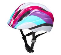 KED HELMETS Meggy II Trend Casque Vélo/E-Bike/VTT/VTC Jeunesse Unisexe, Rainbow Rave, 52-58 cm