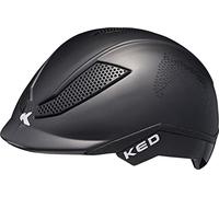 KED HELMETS Pina Casque Vélo/E-Bike/VTT/VTC Jeunesse Unisexe, Black Matt Script, 51-56 cm