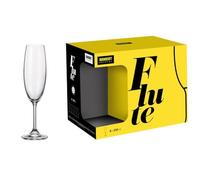 KEDAUNGpra Lot DE 6 Verres FLÛTE ML.210 Leona