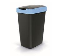 Prosperplast Poubelle Keden Compacta Q 12 L pour tri sélectif – Noir/bleu clair