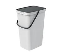 Prosperplast Poubelle de tri Keden Systema Q 20 l avec couvercle et anse Gris cendré