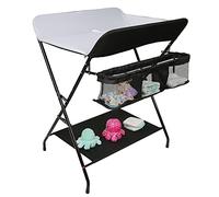 Kedia Combi à langer pour bébé - Commode à langer pliable, table à langer mobile avec matelas à langer, ceinture de sécurité et compartiments de rangement, peu encombrante et stable - 80 x 66 x 98 cm