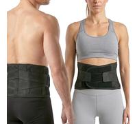 KediLife Ceinture lombaire de soutien dorsal - Taille XXL (100-120 cm) - Ceinture élastique, réglable et orthopédique pour le dos - Corset de posture avec baleines pour les maux de dos, homme et femme
