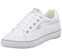 Keds Baskets à lacets Center III en toile pour femme, Blanc/toile, 41 EU