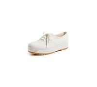 Keds Baskets à Lacets The Platform Lug pour Femme, Œillet Blanc, 38 EU