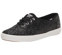 Keds Baskets Champion à Lacets à Paillettes, Chaussures pour Femme, Noir, 38.5 EU