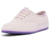 Keds Baskets Champion en Cuir à Lacets pour Femme, Rayures Rouges et Violettes, 3 UK