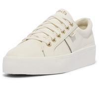 Keds Baskets Jump Kick Duo à lacets pour femme, Cuir blanc cassé métallisé, 37.5 EU
