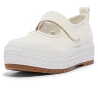 Keds Chaussures Plates Mary Jane pour Femme, Blanc/Toile, 40.5 EU