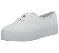 Keds Femme Lacets Pointus Basket, Cuir Blanc, 35 EU