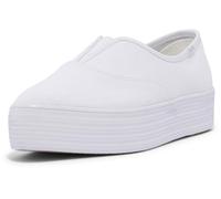 Keds Femme Point Slip on Basket, Lin Blanc, 36 EU