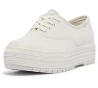 Keds Femme The Platform Lug Lace Up Plate-Forme, Cuir Blanc, 39 EU
