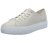 Keds Femme Toile Triple Kick Basket, Textile doré métallisé, 37 EU