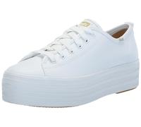 Keds Femme Triple UP Leather Basket, White, 39 1/3 EU