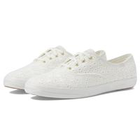 Keds Women's Champion Canvas Lace Up Sneaker, Crochet Cream, 8.5 Wide