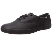 Keds Women's Champion Original Leather Sneaker, Black Leather, 5 W US
