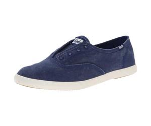 Keds Women's Chillax Washed Laceless Slip-on Sneaker, Navy, 8.5 M US