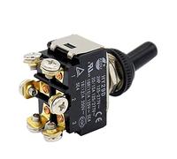 KEDU HY29D interrupteurs à bascule ON-ON Interrupteur électrique à 6 broches Vis pour appareils électroménagers Equipements mécaniques 125 / 277V 20 / 15A M3.5 DPDT