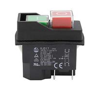 Kedu Kjd17 électromagnétique étanche Push Button Switch 4 broches AC 250 V/16 A magnétique Starter Power Tool commutateurs de sécurité pour machine