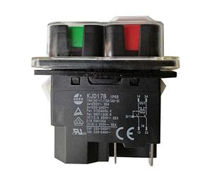 KEDU KJD17B Interrupteur à bouton-poussoir étanche à 4 broches pour outils électriques avec panne de courant et protection contre les sous-tensions AC 220-240V 16/12A TUV