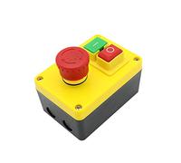 KEDU KJD17D-2 Électromagnétique Interrupteur à Bouton-poussoir Boîte ON OFF Interrupteurs à D'arrêt D'urgence avec Protection Contre la Surcharge UVLO pour Équipement de Machine-outil 230V 16A