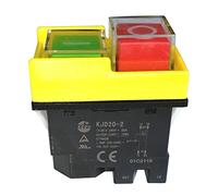 Kedu Push Button Switch Kjd20-2 10/12 A 220/250 V 4 broches solénoïde d'arrêt d'urgence bouton-poussoir commutateurs pour outil électrique