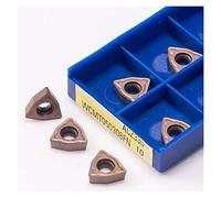 KEEBI Plaquettes de Tournage en carbure 10 pièces WCMT WCMX Lame en Alliage Dur, WCMT050308 WCMT040208 WCMT06T308 WCMX030208 WCMT080412FN FN Fraise (Angle : WCMT050308 FN)