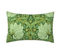Keebik Exhibition William Morris Pimpernel Housses de Coussin décoratives Douces pour extérieur, décoration d'intérieur, Salon, Housse de Coussin pour lit, canapé, Voiture, 30,5 x 50,8 cm, Vert