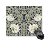 Keebik Tapis de souris de jeu, William Morris Pimpernel, 18 x 22 cm, tapis de souris pour ordinateur, clavier complet, tapis de souris pour jeux, bureau, maison