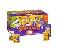 Keebler Lot de 30 variétés sucrées et salées, comprend des chips Keebler Deluxe, des rayures caramel, des mini bretzels Utz et des boules de fromage, 888,8 g