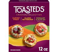 Keebler | Toastés | Crackers | Sésame grillé | Blé de récolte et croustillant au beurre | Pack fête | 340,2 g