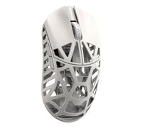 KEEBMONKEY WLMOUSE Beast X Max Souris de jeu sans fil - Taux de scrutation de 8 kHz, alliage de magnésium 42 g, capteur PAW3950HS, DPI personnalisable, commutateurs OM et TTC P2 (blanc laiteux)