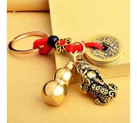 Keechchain Goldon, porte-clés | Bonne pièce Gourd Auto Keyring - Voiture de style chinois Pendentif Charm Ornament Pour bon, succès