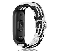 Keecuty Bracelet Compatible avec Xiaomi Mi Band 6,Nylon Braided Stretch Solo Loop Bracelets Montre, Sport Remplacement Sangle pour Xiaomi Mi Band 6/5/4/3 pour Femmes Hommes