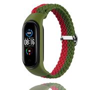 Keecuty Bracelet Compatible avec Xiaomi Mi Band 6,Nylon Braided Stretch Solo Loop Bracelets Montre, Sport Remplacement Sangle pour Xiaomi Mi Band 6/5/4/3 pour Femmes Hommes