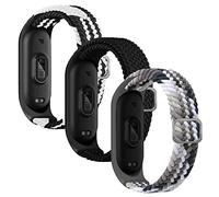 Keecuty Bracelet Compatible avec Xiaomi Mi Band 6,Nylon Braided Stretch Solo Loop Bracelets Montre, Sport Remplacement Sangle pour Xiaomi Mi Band 6/5/4/3 pour Femmes Hommes