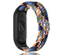 Keecuty Bracelet Compatible avec Xiaomi Mi Band 6,Nylon Braided Stretch Solo Loop Bracelets Montre, Sport Remplacement Sangle pour Xiaomi Mi Band 6/5/4/3 pour Femmes Hommes