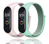 Keecuty Nylon Bracelet Compatible avec Xiaomi Mi Band 6, Nylon Souple Réglable Sport Bracelet Remplacement pour xiaomi mi Band 5/xiaomi mi Band 4/xiaomi mi Band 3 pour Femmes Hommes