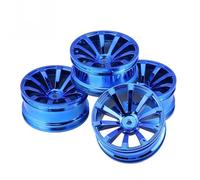 KEEDA Jantes de voiture RC en plastique à 10 rayons pour HSP Tamiya HPI Kyosho Yokomo 1/10 RC On Road Voiture de tourisme RC Drift Voiture (bleu)