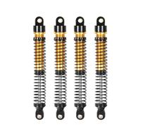 KEEDA Lot de 4 amortisseurs filetés pour voiture Crawler RC 1/18 TRX4M TRX4MT K10 F150 1/12 pièces Crawler (doré, 77 mm)