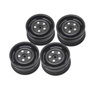 KEEDA Lot de 4 jantes en plastique 1,9" pour 1/10 RC sur route, tourisme, voiture HSP HPI, Tamiya, Yokomo, Kyosho (A, noir)