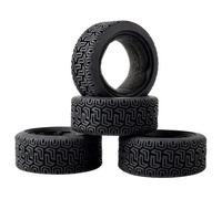 KEEDA Lot de 4 pneus en caoutchouc avec inserts en mousse pour voiture 1/10 HSP Tamiya HPI Kyosho RC On Road Runflating Touring (O, 66 mm)