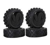 KEEDA Lot de 4 pneus en caoutchouc avec inserts en mousse pour voiture Traxxas HSP Tamiya HPI Kyosho RC On Road Runflating Touring 1/10 (P, 71 mm)