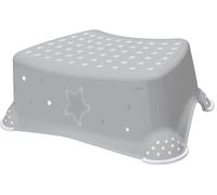 keeeper 1864213019600 keeeper kids tabouret marchepied tomek "stars", gris avec imprimé