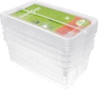 KEEEPER Aufbewahrungsbox Bea 5,6l 33x19,5x12cm transparent 4er Set