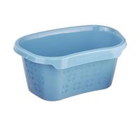 keeeper Bac à Linge avec Support pour les hanches, 30,5 l, 57,5 x 38,2 x 26,5 cm, Tilda Eco Line, Bleu (Eco Sky Blue)